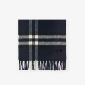 Sciarpa in cashmere con motivo a quadri