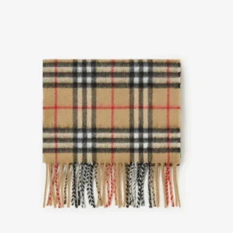 Sciarpa in cashmere con motivo a quadri
