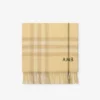 Sciarpa in cashmere con motivo a quadri