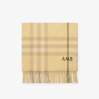 Sciarpa in cashmere con motivo a quadri