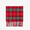 Sciarpa in cashmere con motivo a quadri