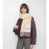 Sciarpa in cashmere con motivo a quadri
