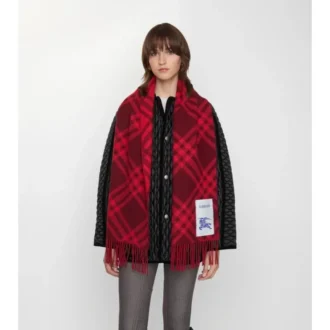 Sciarpa in cashmere con motivo a quadri