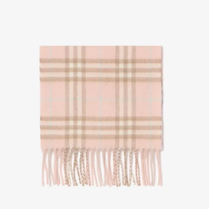 Sciarpa in cashmere con motivo a quadri