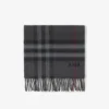 Sciarpa in cashmere con motivo a quadri