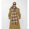Sciarpa in cashmere con motivo a quadri