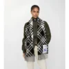 Sciarpa in cashmere con motivo a quadri