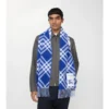 Sciarpa in cashmere con motivo a quadri