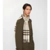 Sciarpa in cashmere con motivo a quadri