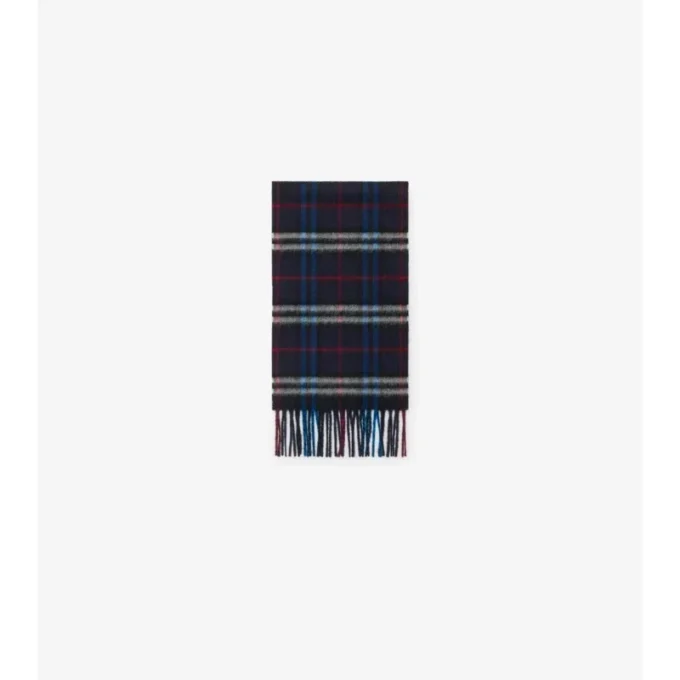 Sciarpa in cashmere con motivo a quadri
