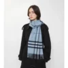 Sciarpa in cashmere con motivo a quadri