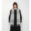 Sciarpa in cashmere con motivo a quadri