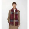 Sciarpa in cashmere con motivo a quadri