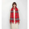 Sciarpa in cashmere con motivo a quadri