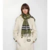 Sciarpa in cashmere con motivo a quadri