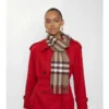 Sciarpa in cashmere con motivo a quadri