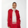 Sciarpa in cashmere con motivo a quadri