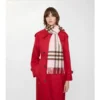Sciarpa in cashmere con motivo a quadri