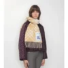 Sciarpa in cashmere con motivo a quadri
