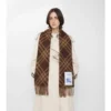 Sciarpa in cashmere con motivo a quadri
