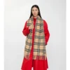 Sciarpa in cashmere con motivo a quadri