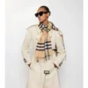 Sciarpa in cashmere con motivo a quadri