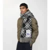 Sciarpa in cashmere con motivo a quadri