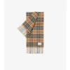 Sciarpa in cashmere con motivo a quadri
