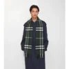 Sciarpa in cashmere con motivo a quadri
