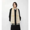 Sciarpa in cashmere con motivo a quadri