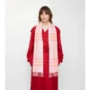 Sciarpa in cashmere con motivo a quadri