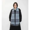Sciarpa in cashmere con motivo a quadri