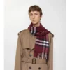 Sciarpa in cashmere con motivo a quadri