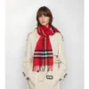 Sciarpa in cashmere con motivo a quadri
