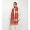 Sciarpa in cashmere con motivo a quadri