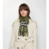 Sciarpa in cashmere con motivo a quadri