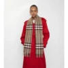 Sciarpa in cashmere con motivo a quadri