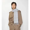 Sciarpa in cashmere con motivo a quadri