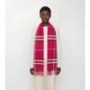 Sciarpa in cashmere con motivo a quadri