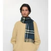 Sciarpa in cashmere con motivo a quadri