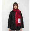 Sciarpa in cashmere con motivo a quadri