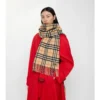 Sciarpa in cashmere con motivo a quadri