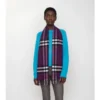 Sciarpa in cashmere con motivo a quadri