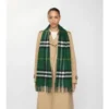 Sciarpa in cashmere con motivo a quadri