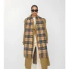 Sciarpa in cashmere con motivo a quadri