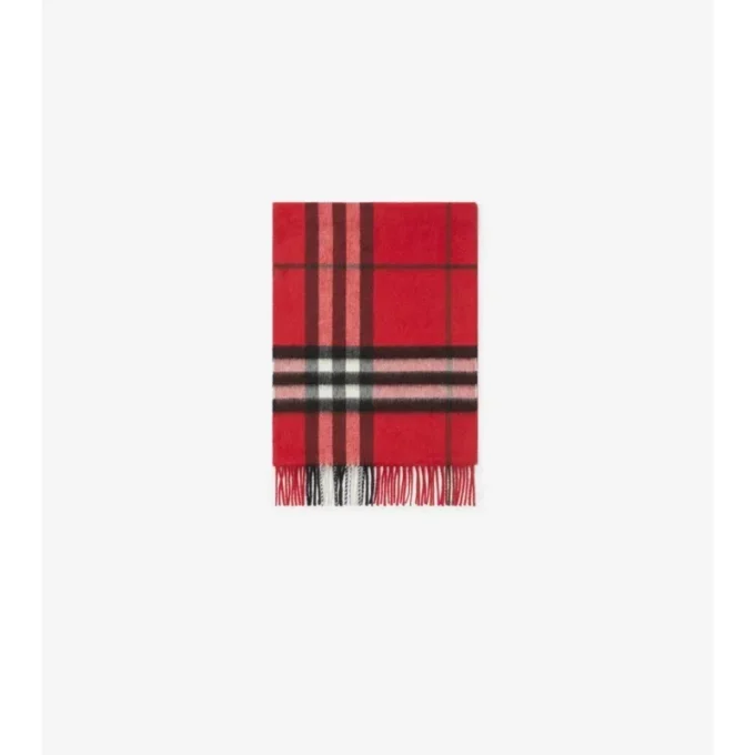 Sciarpa in cashmere con motivo a quadri