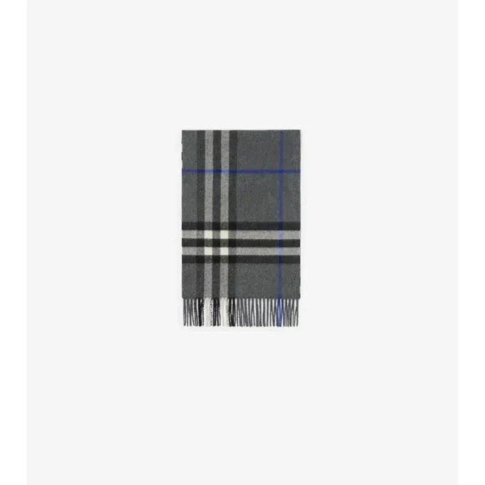 Sciarpa in cashmere con motivo a quadri