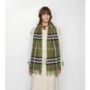 Sciarpa in cashmere con motivo a quadri
