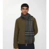 Sciarpa in cashmere con motivo a quadri