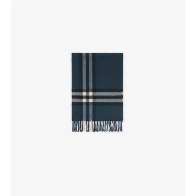 Sciarpa in cashmere con motivo a quadri